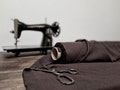 Linen fabric chocolate brown, Organic Washed flax fabrics, Fabric by the yard or meter product logo