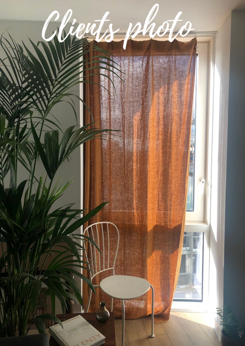 Different medium weight linen fabric texture for curtains, natural woven linen material for curtains, 145 cm wide (57 inches), OEKO-TEX Standard 100 certified, medium weight, sold by length from 0.5 m or 0.5 yard