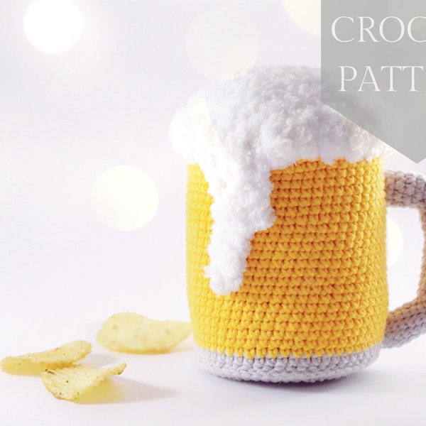 Crochet pattern Beer mugs for fathers day PDF / Instant Download tutorial