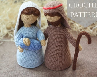 Patrones de crochet amigurumi Belén relleno Feliz Navidad PDF / Tutorial Descarga Instantánea