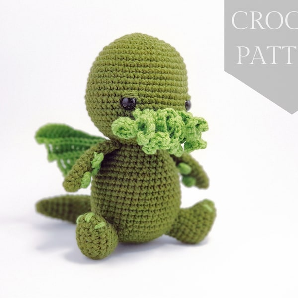 Crochet patterns amigurumi Cthulhu Halloween PDF / Instant Download tutorial