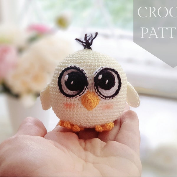 Modèle au crochet peluche Mr Chick 2.0 au crochet PDF / Tutoriel à téléchargement immédiat