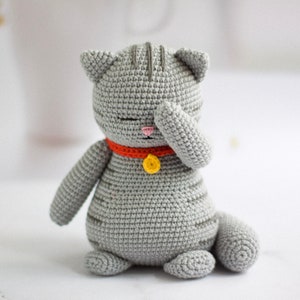 Crochet patterns amigurumi animal Facepalm Cat PDF / Instant Download tutorial