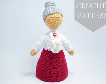 Crochet patterns amigurumi stuffed Teacher doll PDF / Instant Download tutorial