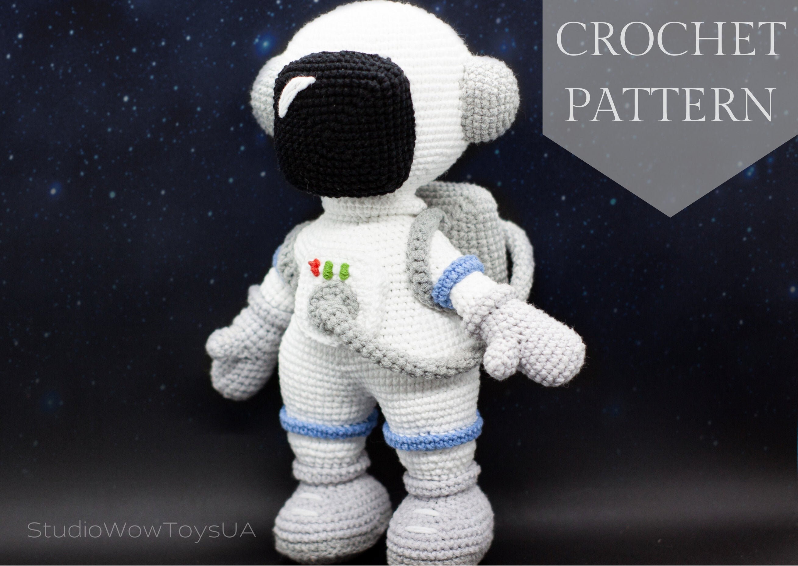 Crochet Patterns Amigurumi Stuffed Astronaut in Space PDF / Etsy UK