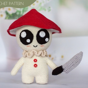 Crochet pattern amigurumi stuffed Spiteful Mushroom crochet toy PDF / Instant Download tutorial