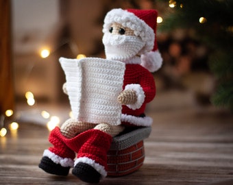 Crochet patterns christmas amigurumi Christmas Bad Santa PDF / Instant Download tutorial