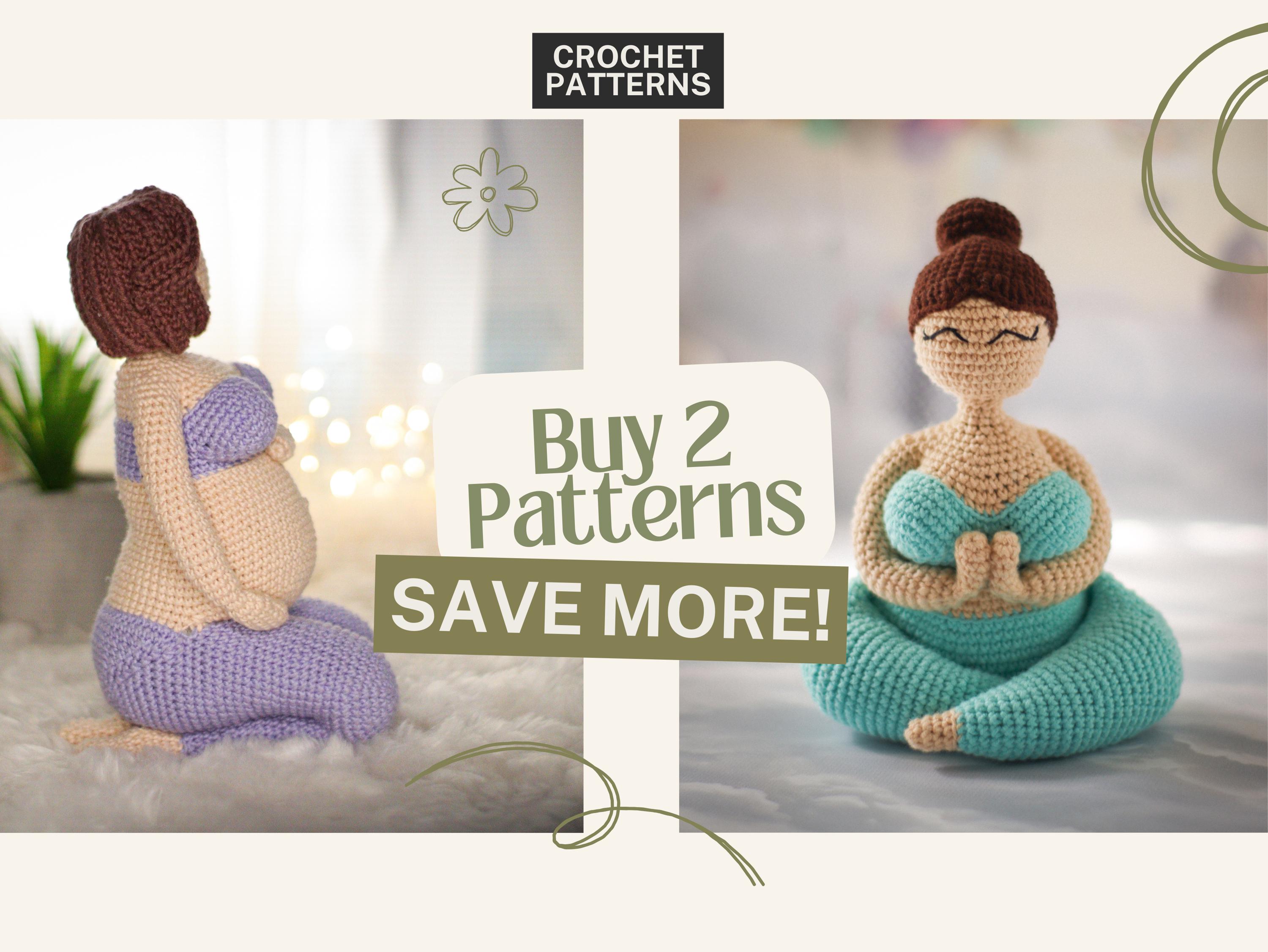 Crochet Patterns: Yogi Girl and Mommy-to-be | Amigurumi Doll PDF