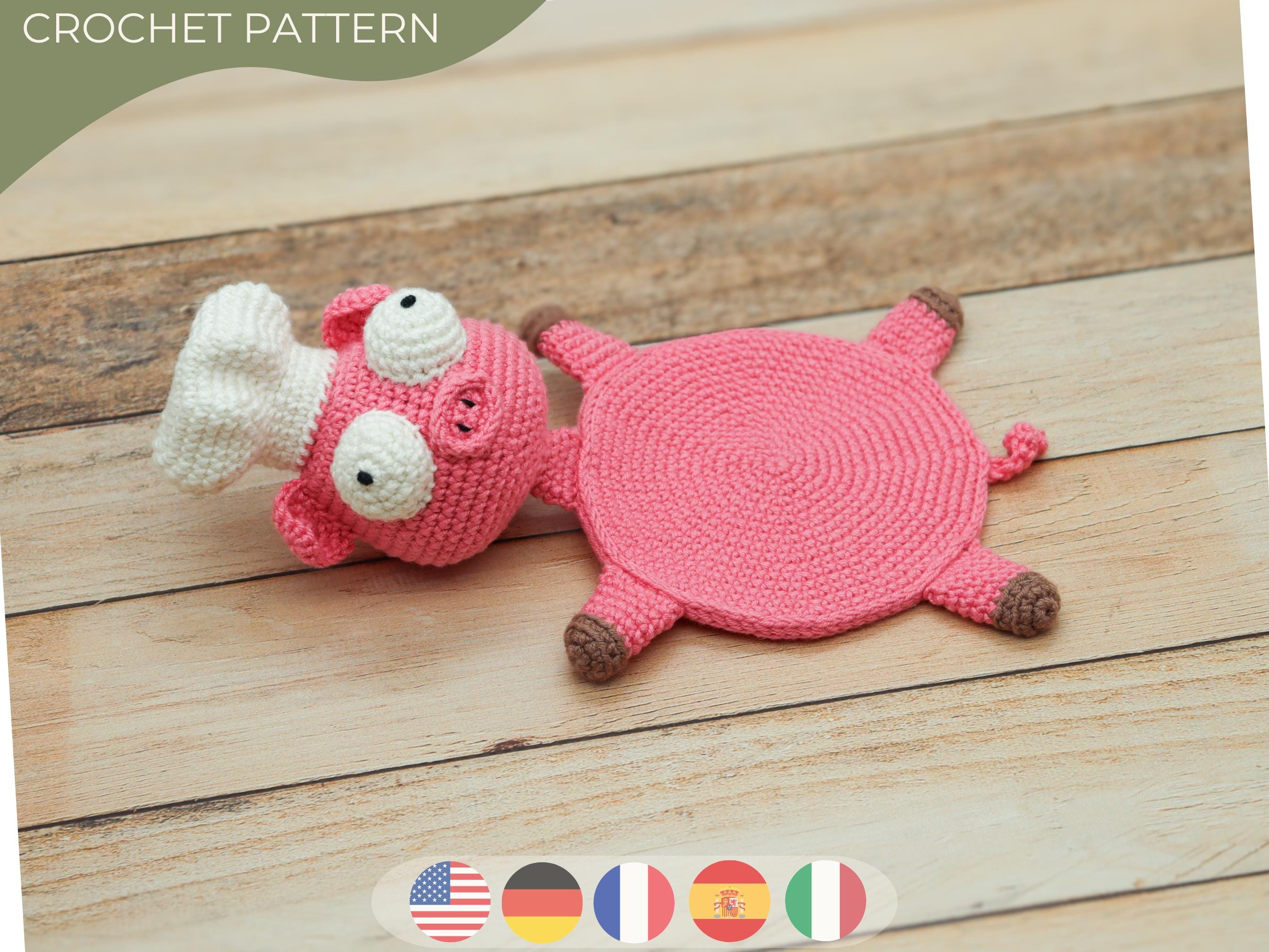 Maison de REEFUR　PIGクッション　完売品 Funny Splat Pig Crochet Coaster Pattern, Amigurumi Pig Placemat
