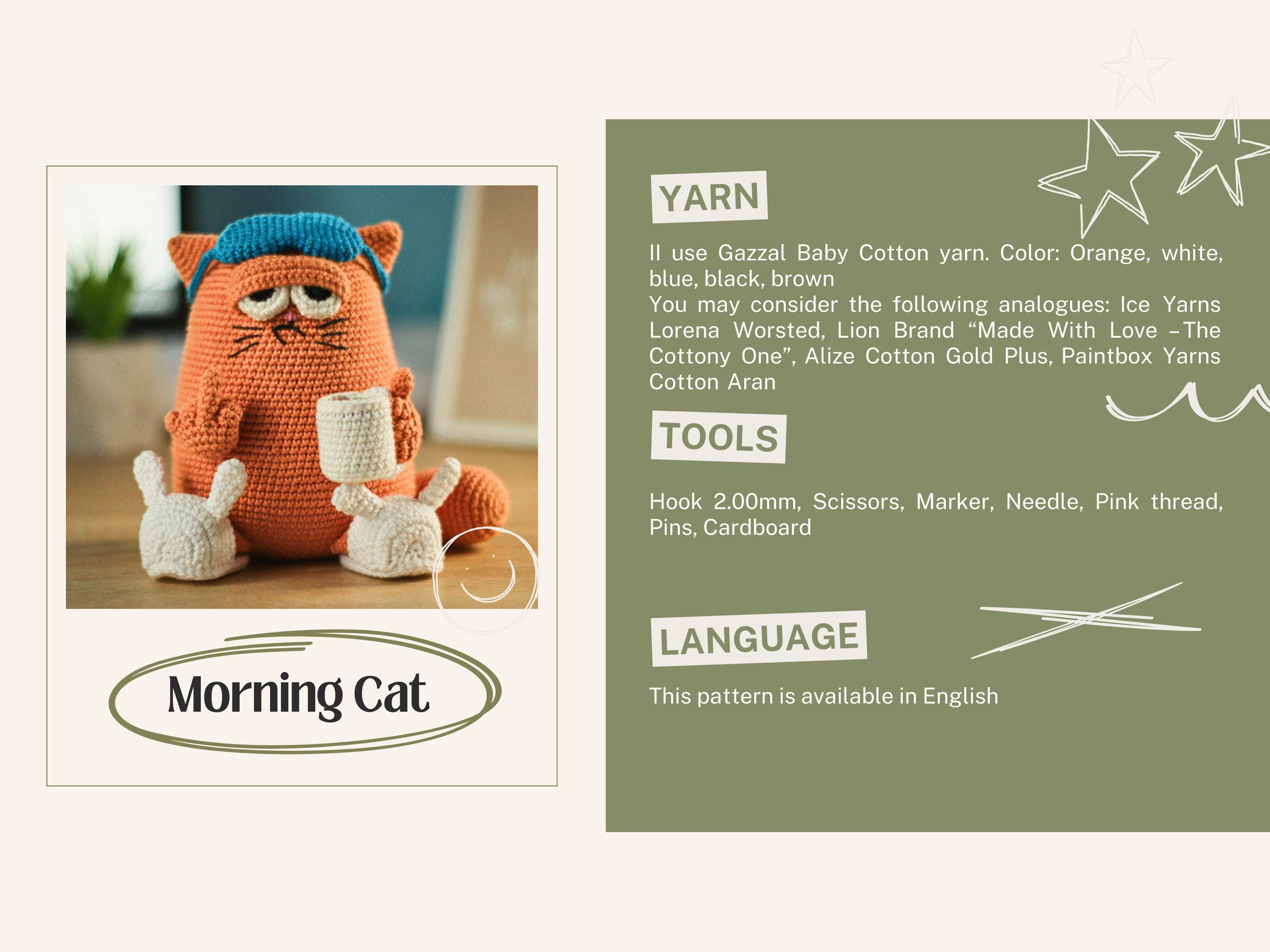 Morning Cat and Snooze O'clock Crochet Patterns – Sleepy Cat