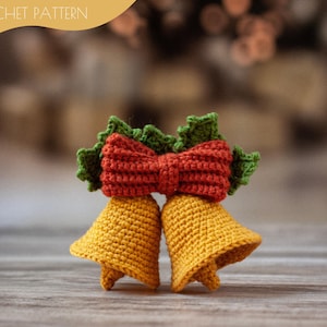 Virkmönster jul amigurumi Julklockor dekoration PDF / Direkt nedladdning handledning