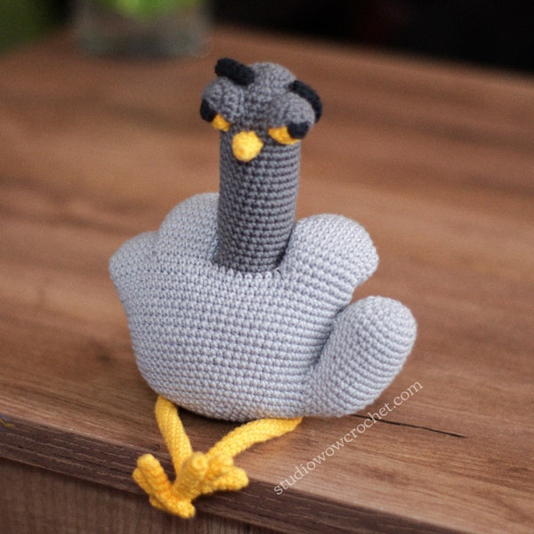 Crochet Pattern "Not Your Grandma's Pigeon" - Unique Handmade Craft - Perfect DIY Gift - Instant Download