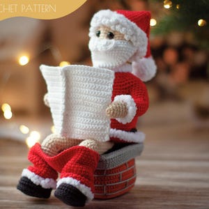 Crochet patterns christmas amigurumi Christmas Bad Santa PDF / Instant Download tutorial