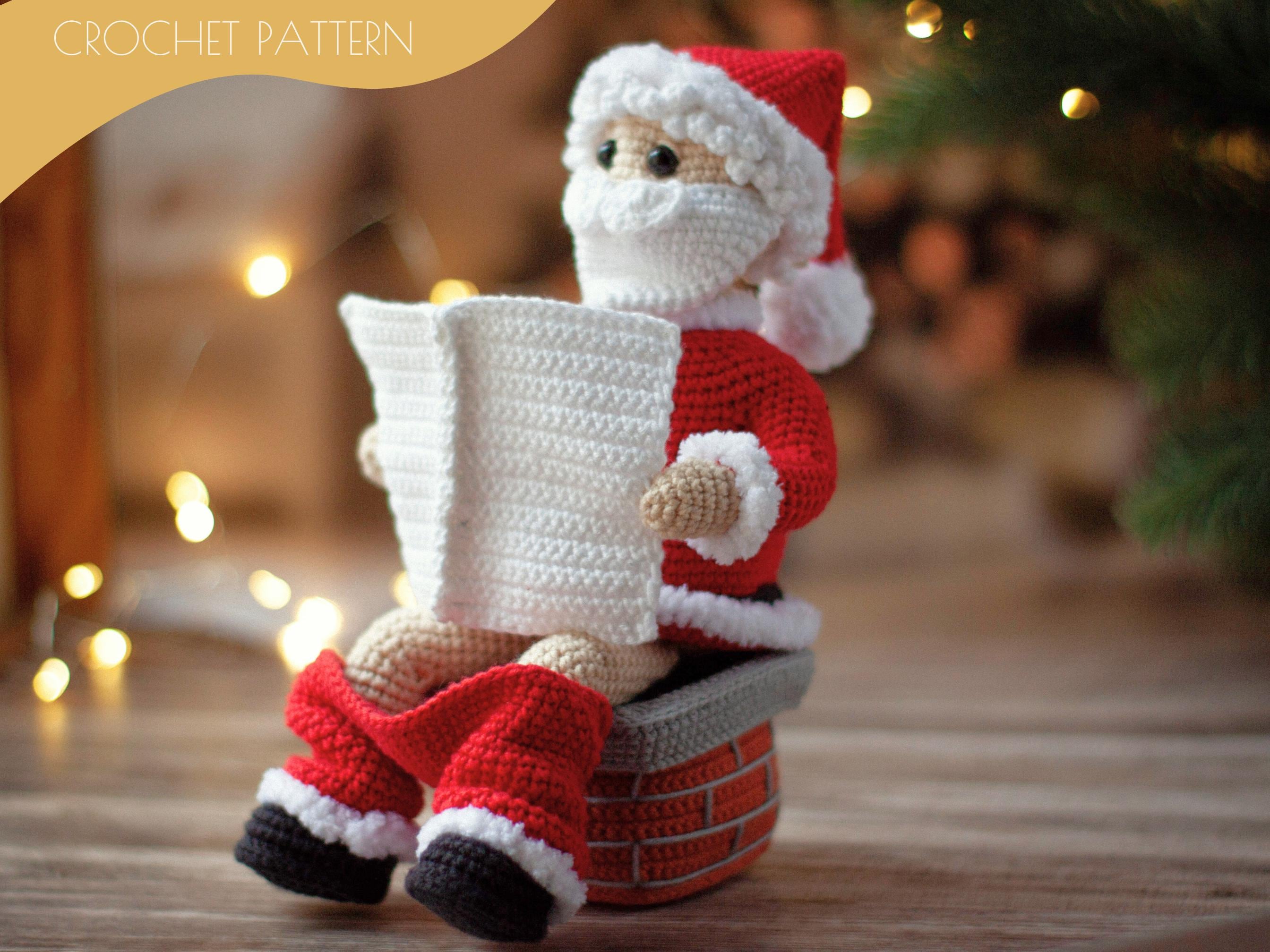 Santa Claus Bota De Navidad Tejida A Crochet Santa Claus Botas De