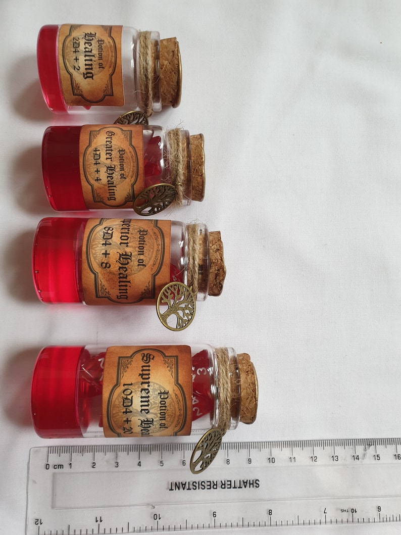 D&D Healing potions for Dungeons Dragons or tabletop RPG. | Etsy