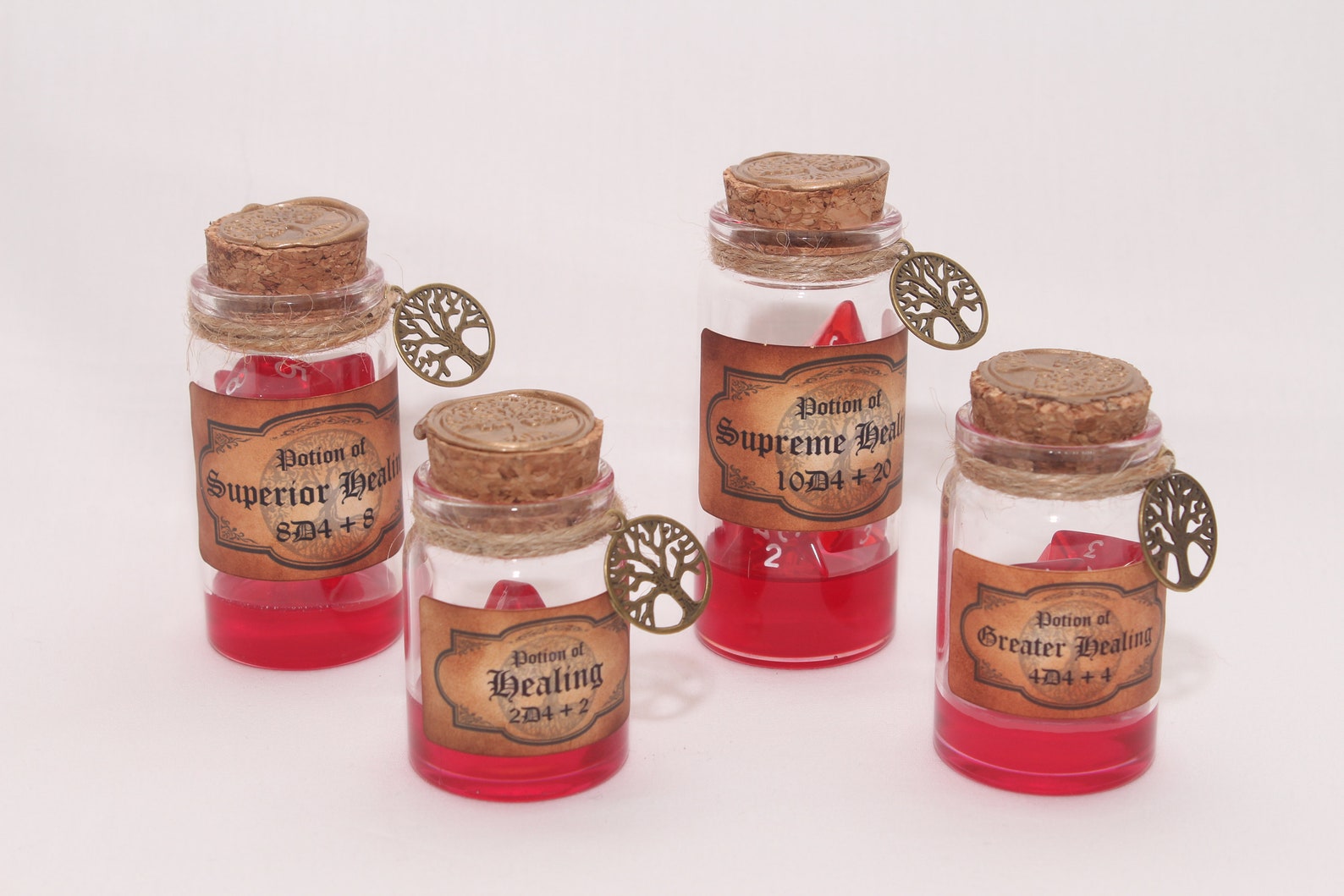 D&D Healing Potions for Dungeons Dragons or Tabletop RPG. Etsy