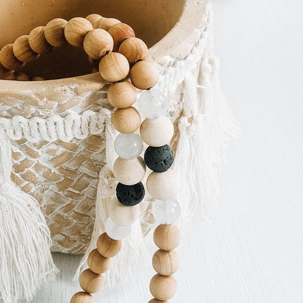 Quartzite Reiki Infused Mala & Teacher Lanyard