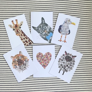 Greeting Cards / Pack of Greeting Cards / Safari Greeting Card / Animal Card / Birthday Card / Blank Card / Nautical Card / Seaside Card