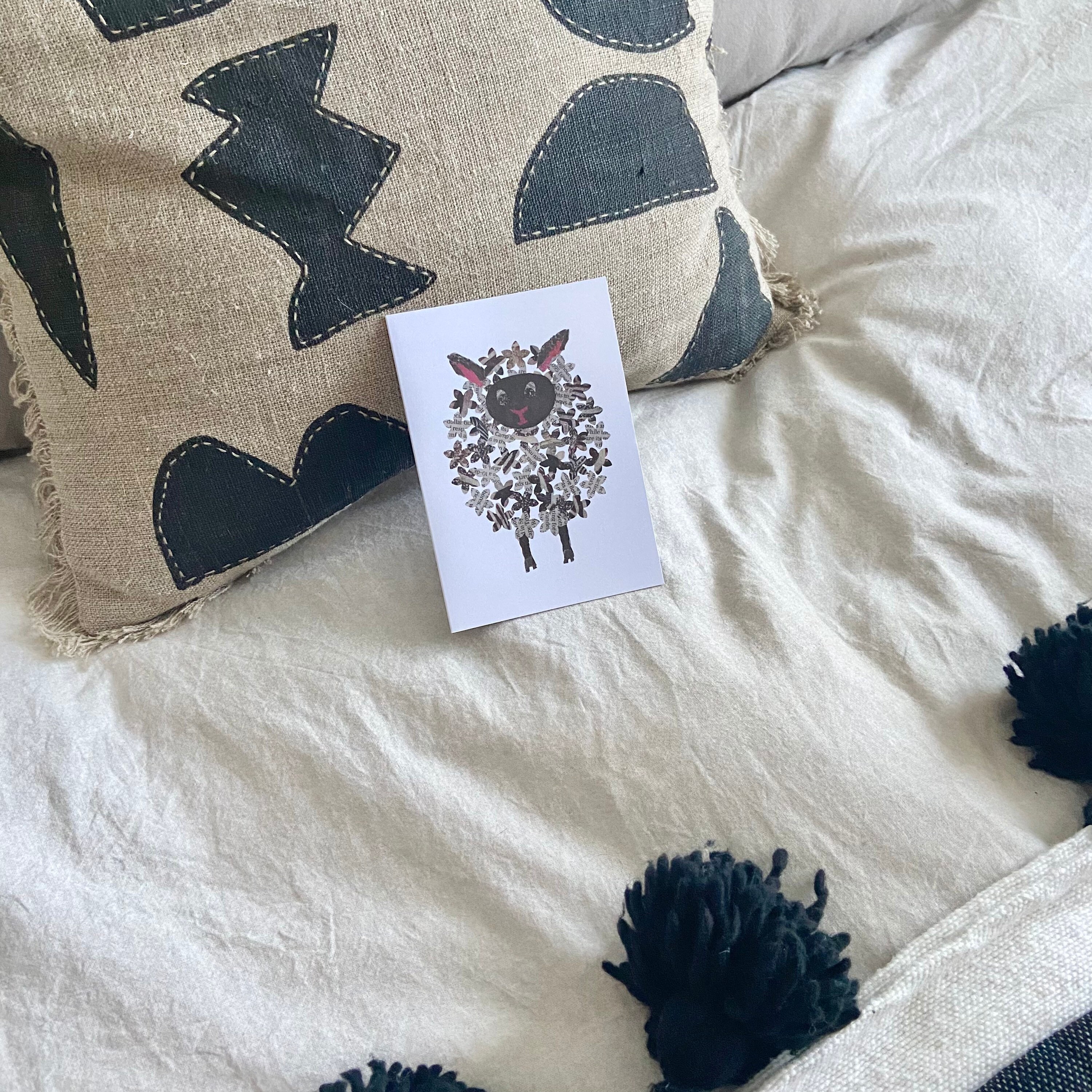 Personalised Sheep Greeting Card (Birthday, Christmas, Any Occasion