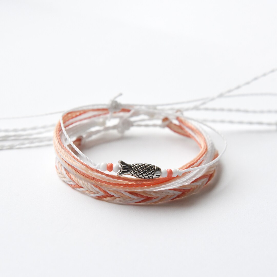 Koi Fish String Coy Koi Fish Bracelet Set, Pura Vida Style Bracelet Gift, Summer ...