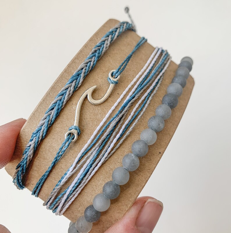 Pura Vida Style Bracelet Surf Bracelet Set String Bracelet Etsy