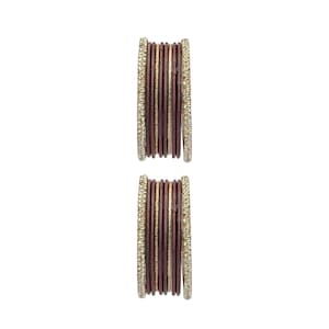 Lali Children's Two Hand Bangle Set in Maroon