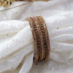 Zaida-armband in kastanjebruin en antiek goud