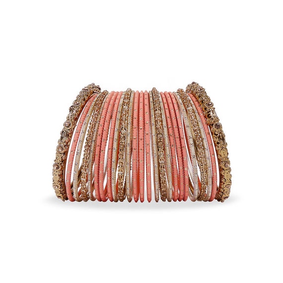 Classic Bangle Set in Peach Etsy Canada
