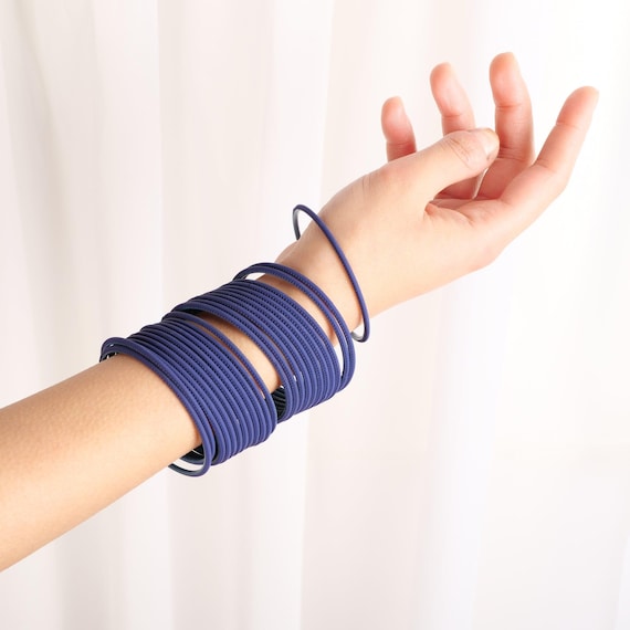 Marine Blue Plain Bangles Israel