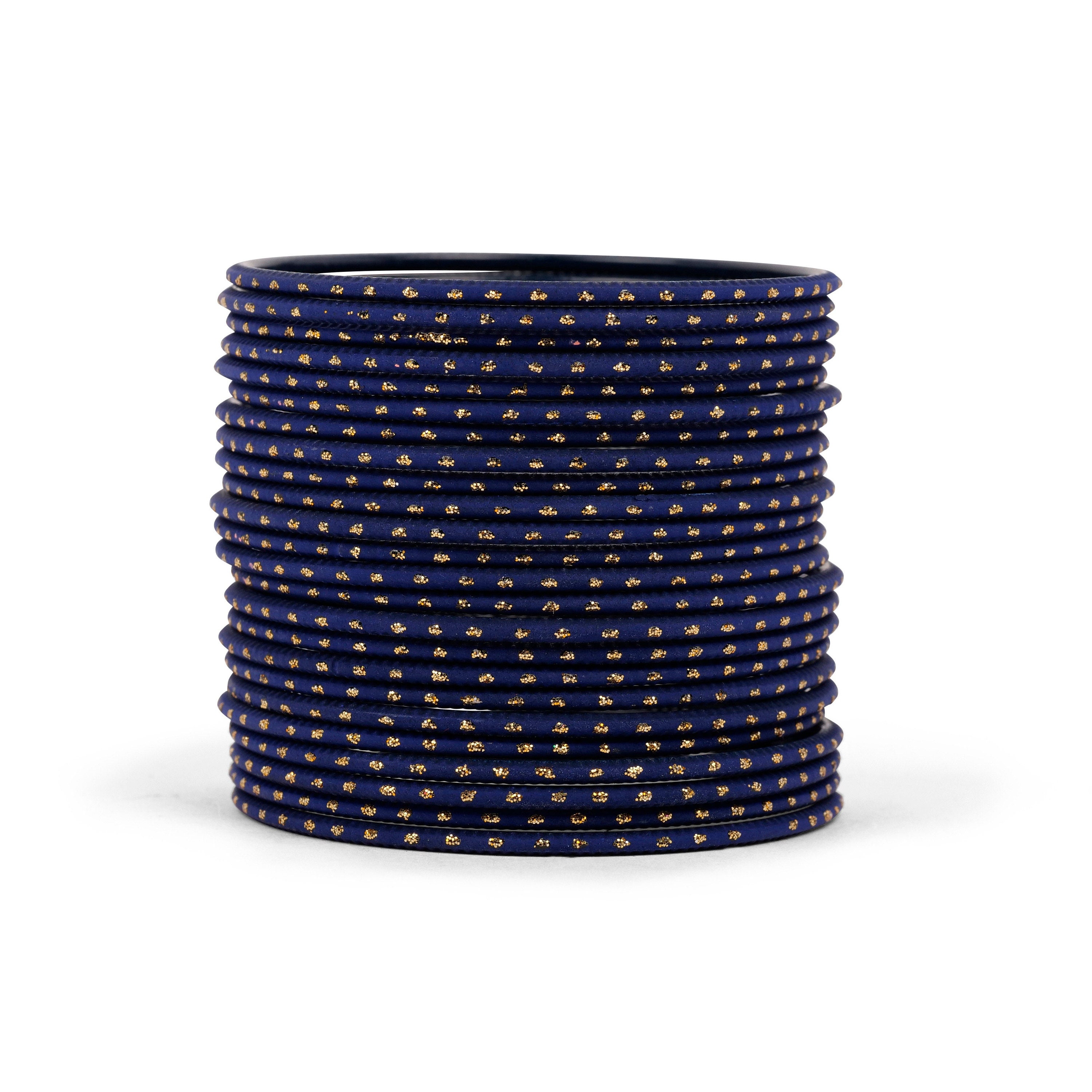 Dark blue bangles deals