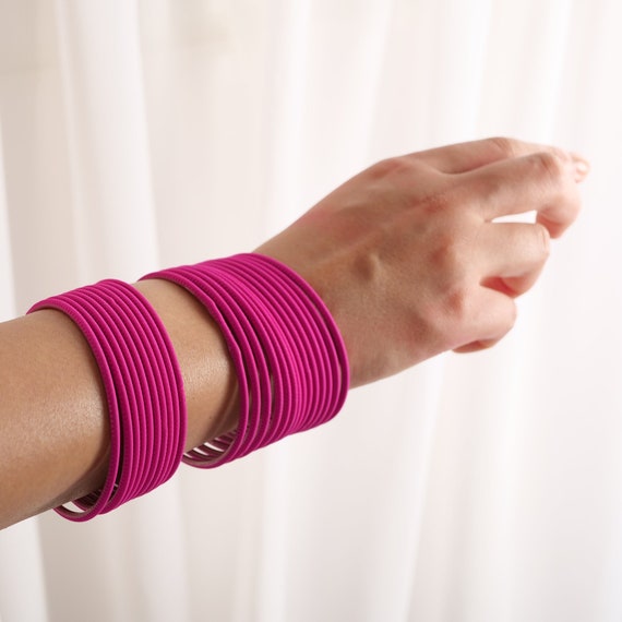Plain pink bangles sale
