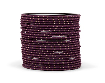 Mulberry Gold Dot Glitter Bangles