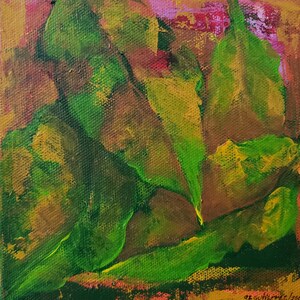 Fall Leaves. Original hand painted. Acrylic on Canvas.