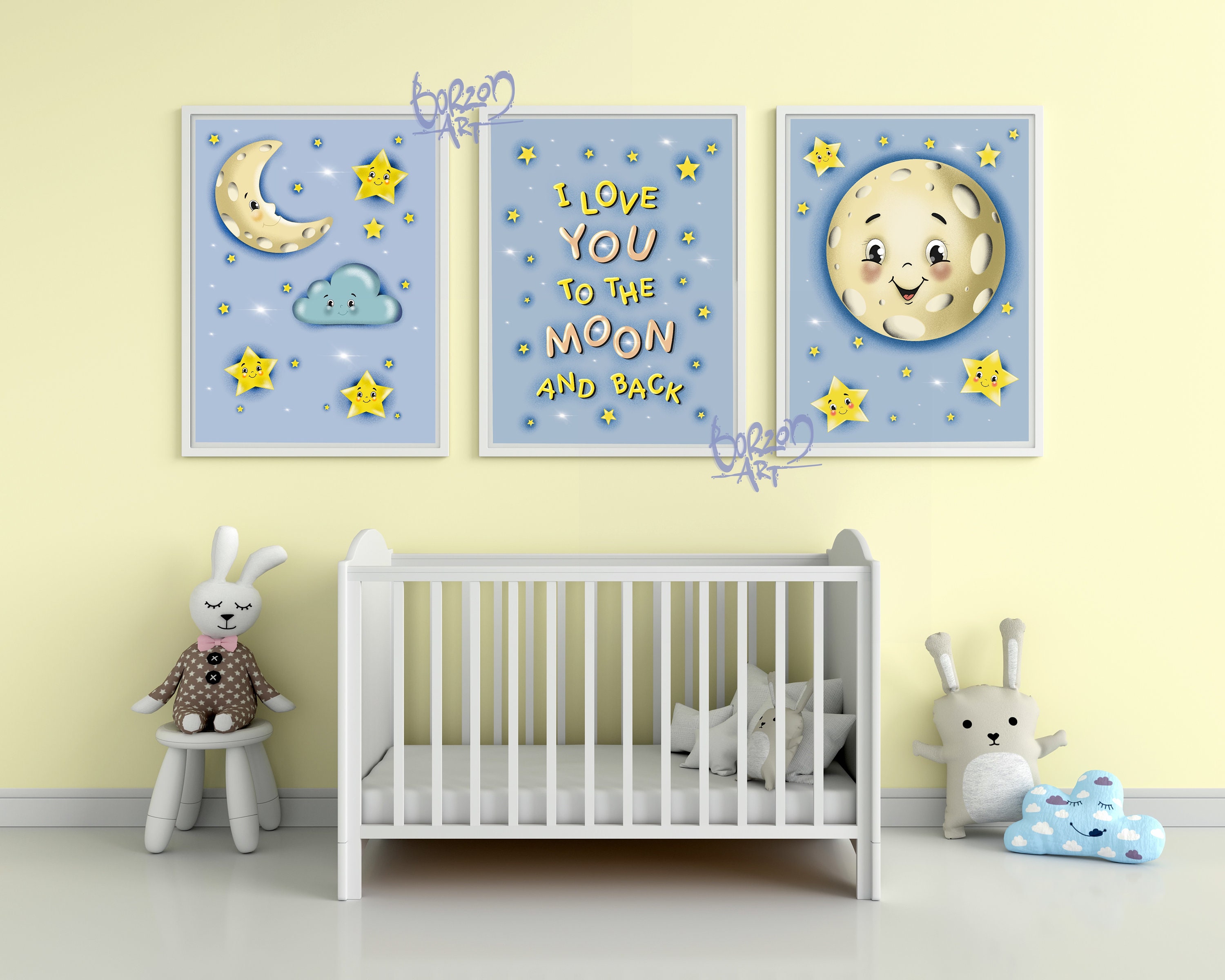 Nursery Wall Art Nursery Printable Art Kids Room Decor Boys Etsy UK