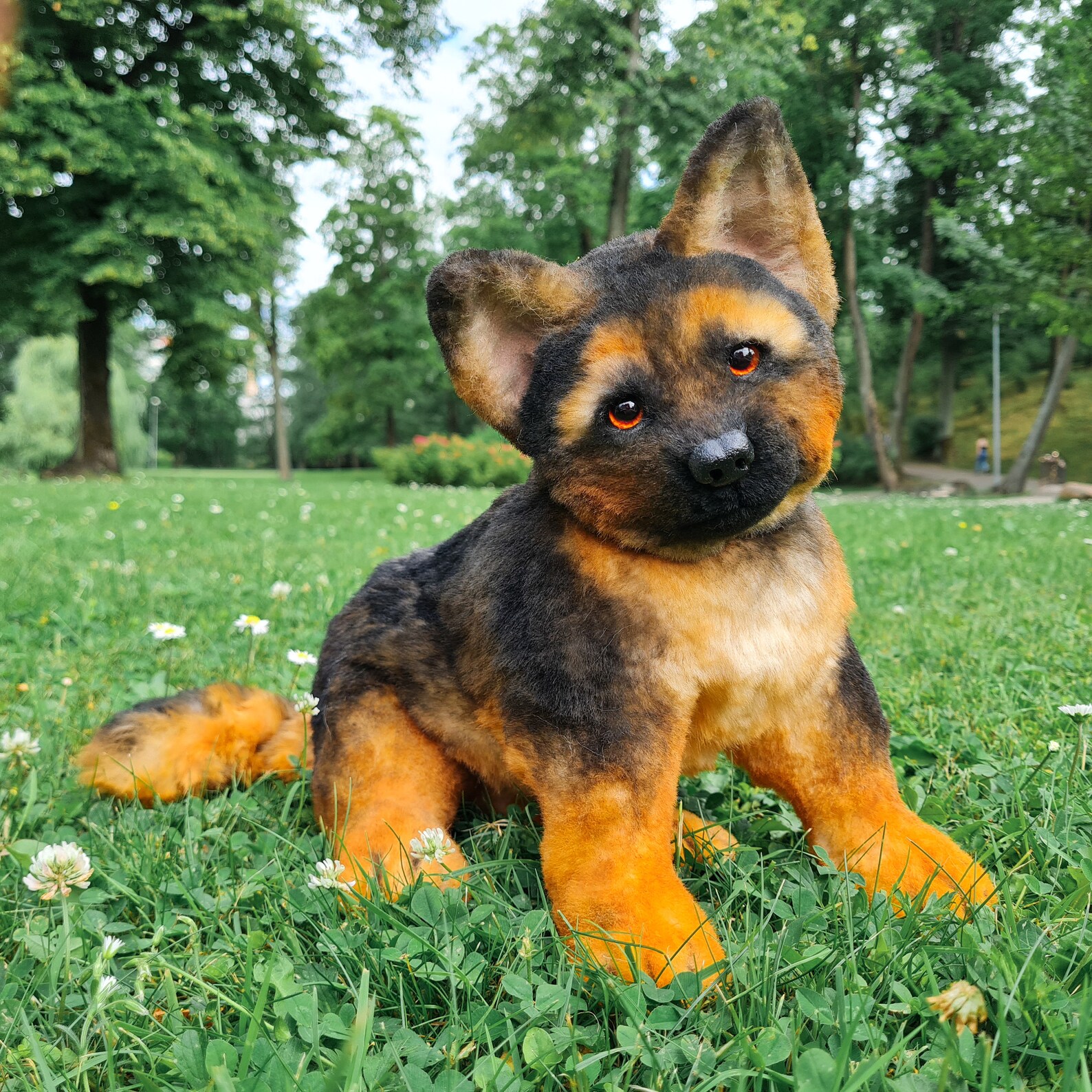 GERMAN SHEPHERD Puppy Realistic Stuffed Animal Toy Etsy