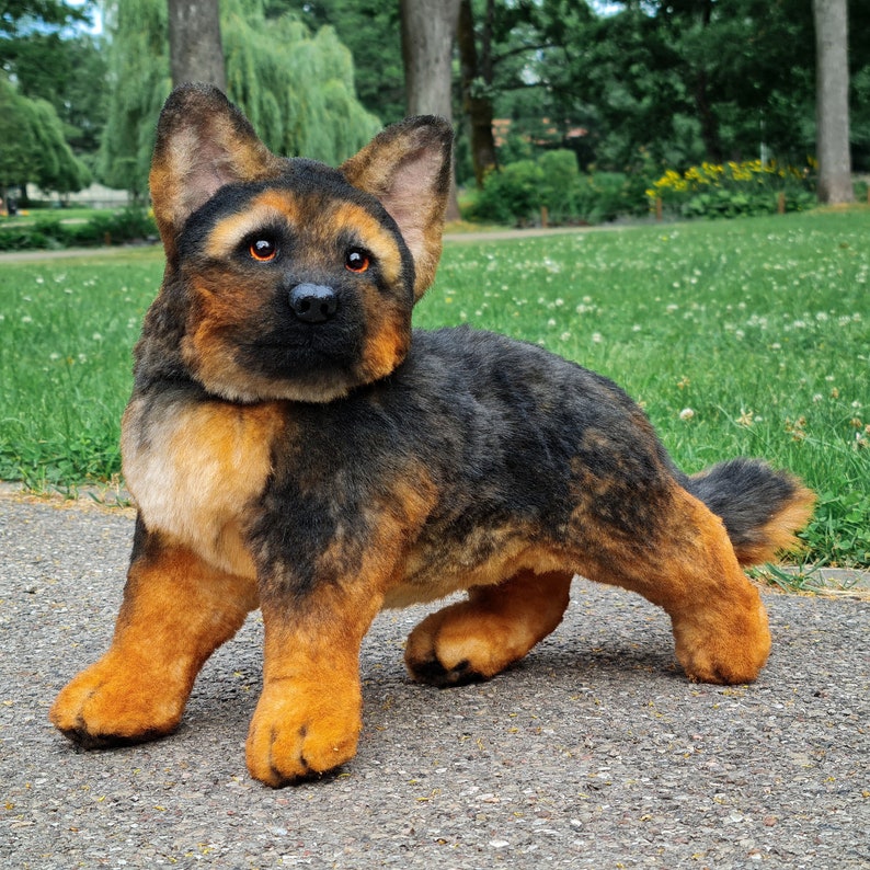 GERMAN SHEPHERD puppy Realistic stuffed animal toy | Etsy