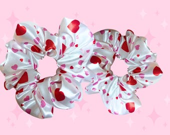 Puppy Love-scrunchies | Webkinz Love op puppy's geïnspireerde virtuele satijnen scrunchie voor huisdieren