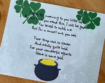 Digital Download Leprechaun Letter