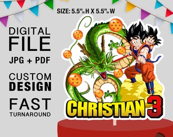 Dragon Ball Z Cake Topper Etsy