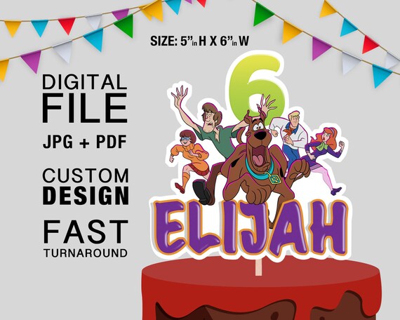 Scooby Doo Cake Topper DIY Scooby Doo Printable | Etsy Canada