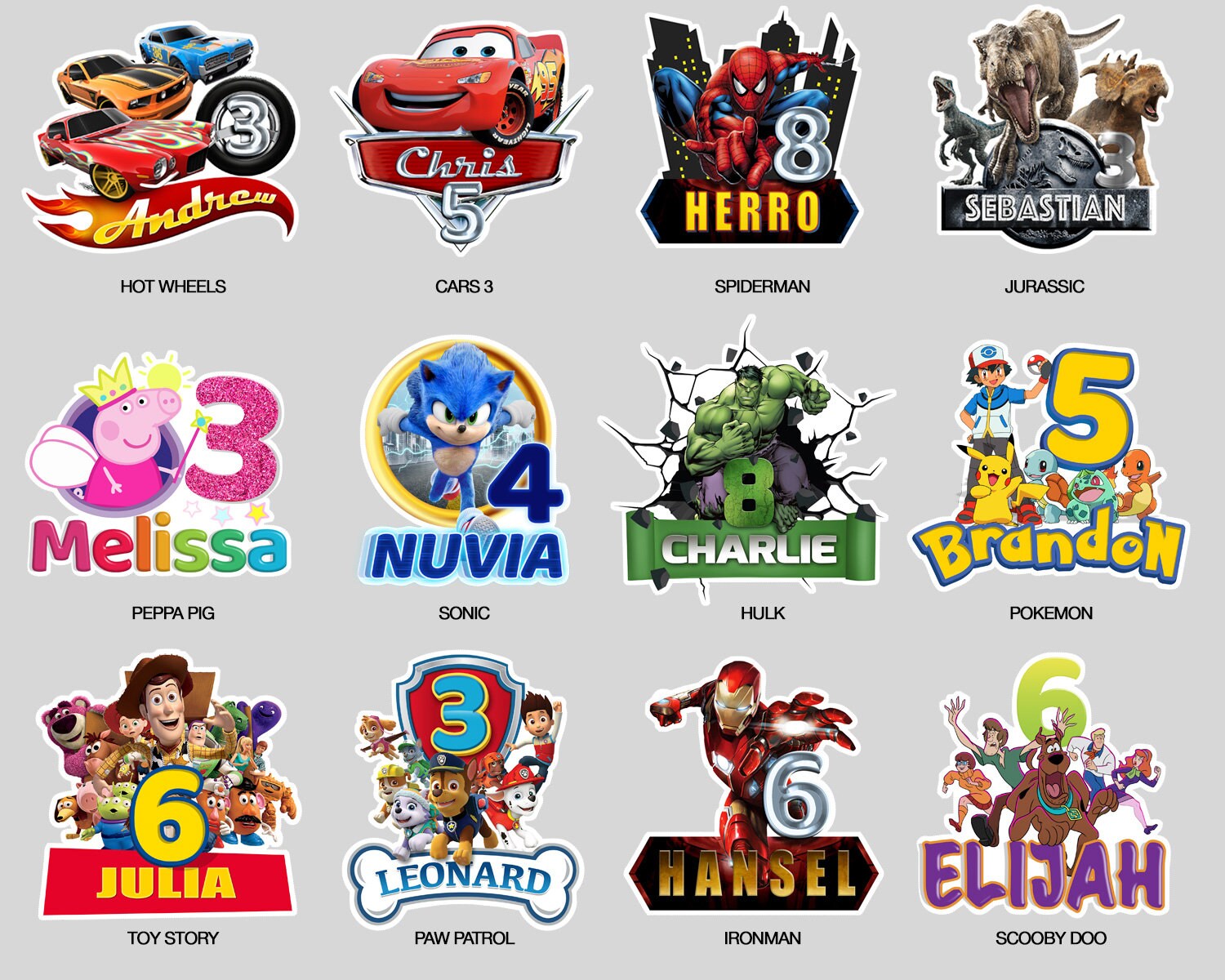 Custom Cake Topper Print Cut and Ship Etsy