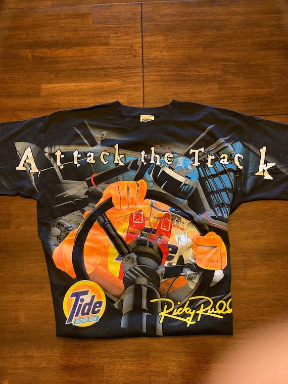 Vintage Ricky Rudd Attack The Track Tee