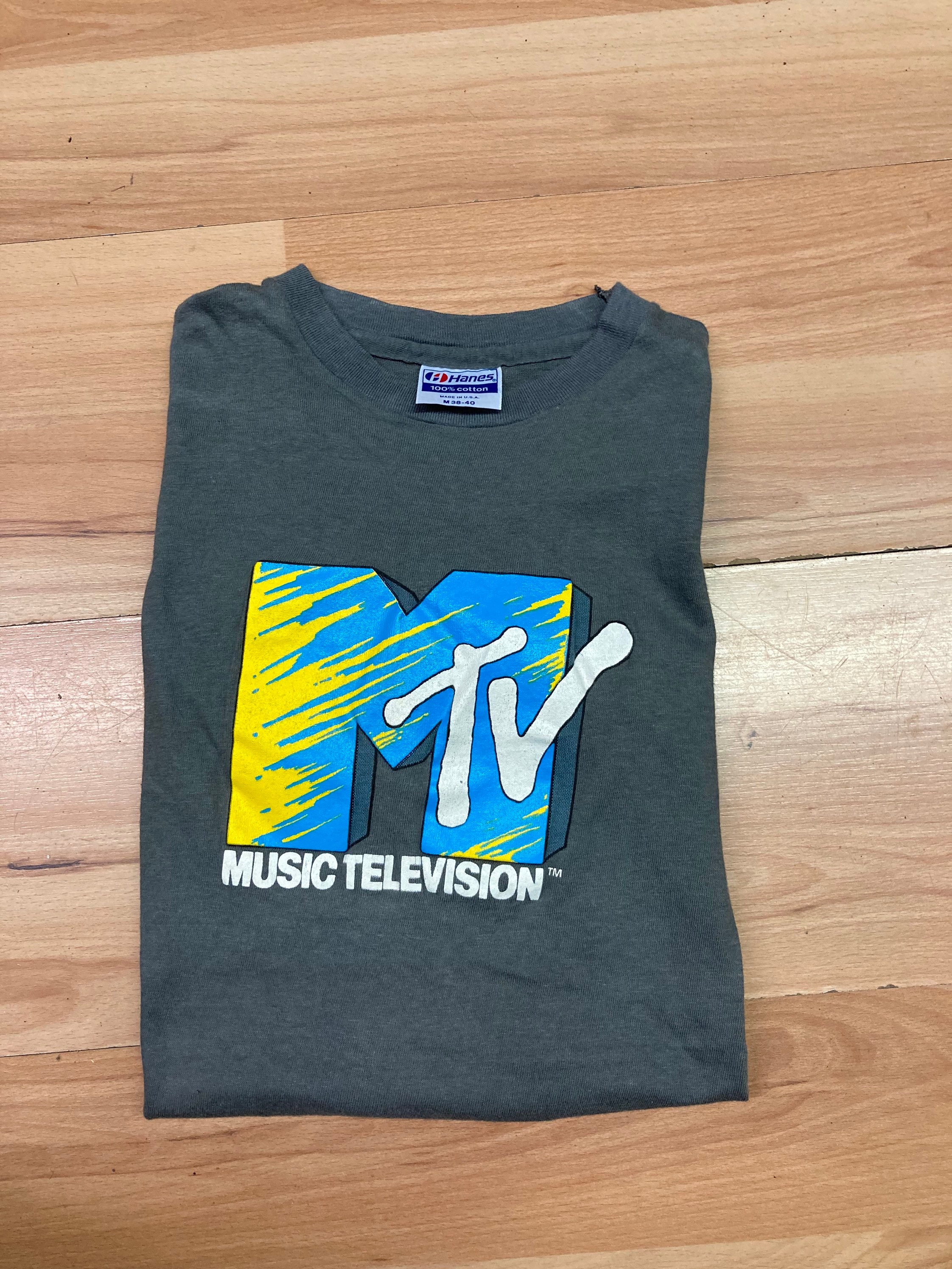 Vintage MTV Tee | Etsy