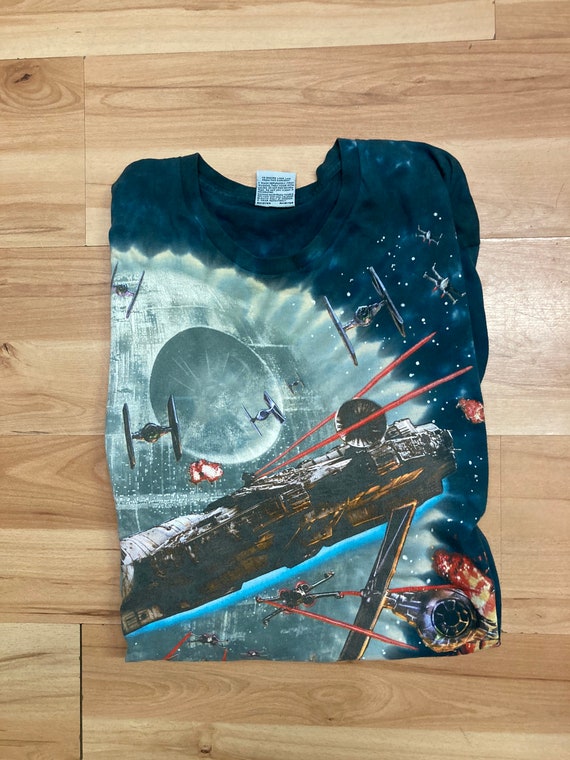 1997 Liquid Blue Star Wars AOP Tee