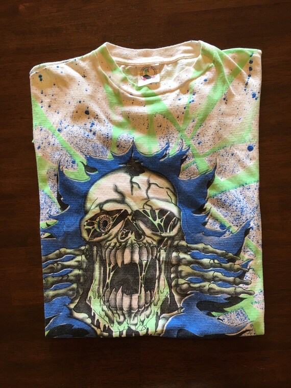 Vintage Skeleton Splatter Tee