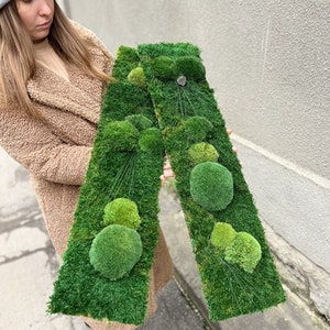 Custom Eco Friendly Moss Wall Panel, Living Stabilized Moss Decor, Moss Wall Art, Green Scandinavian Moss Panels, Vertical Landscaping