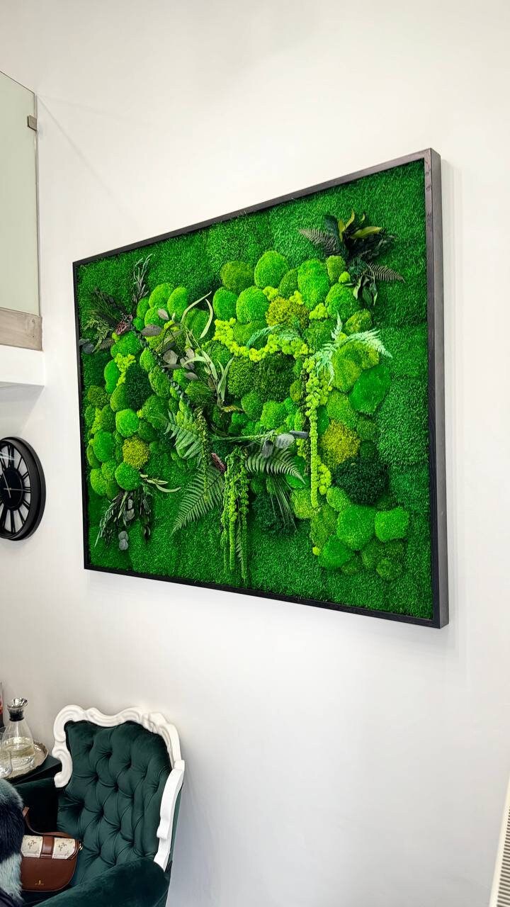 Curated visual reference: Picture Idea: Moss Wall Art Eco Friendly Living Wall Panel Real Preserved