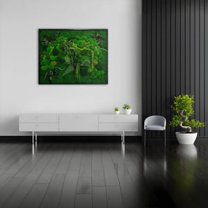 Moss Wall Art, Eco-Friendly Living Wall Panel, Real Preserved Moss Decor, Indoor Green Wall, Home Decor, Sustainable Nature-Inspired Art