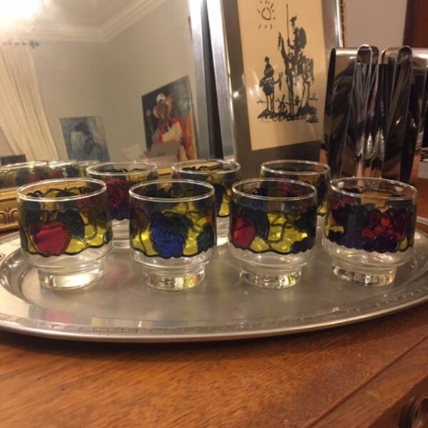 Stained Glass Drinking Glasses Etsy
