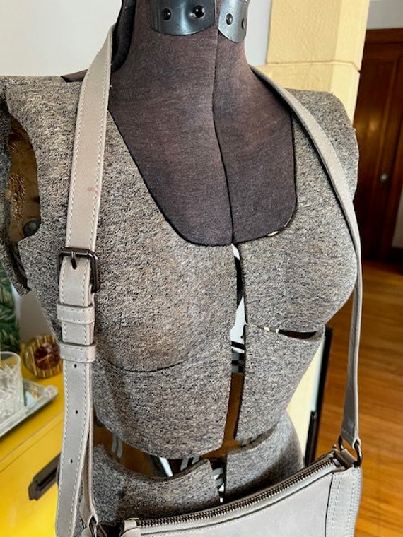Leather Carbon/Grey Frye Melissa Crossbody Bag - image 9